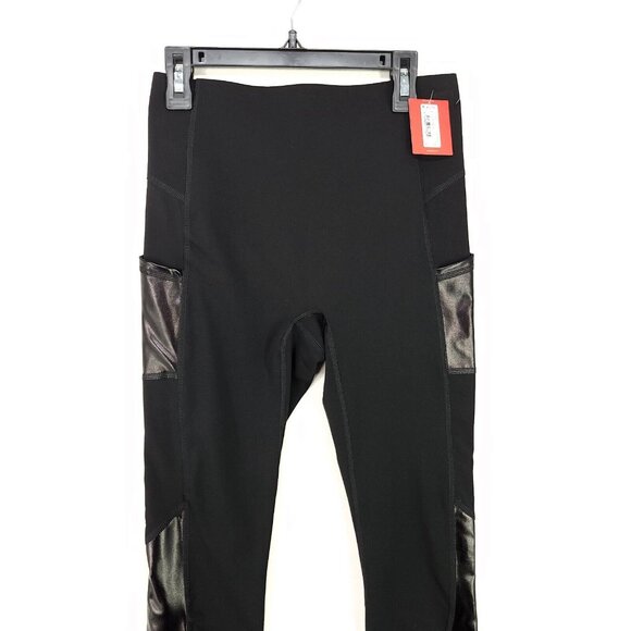 Spanx Every Wear Gloss Pockets Leggings Womens Size XS Very Black Tummy Control - Picture 7 of 16